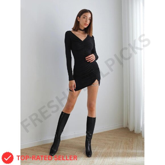 Brand New SOVANYOU Boots 6.5 Black Tall Knee High - Picture 3 of 4